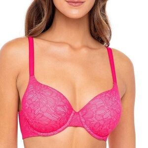 Women’s Luxe Lace Sexy T-Shirt Bra 36A NEW…